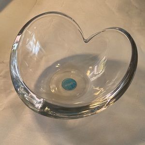 Nambe heart shaped bowl or candy dish